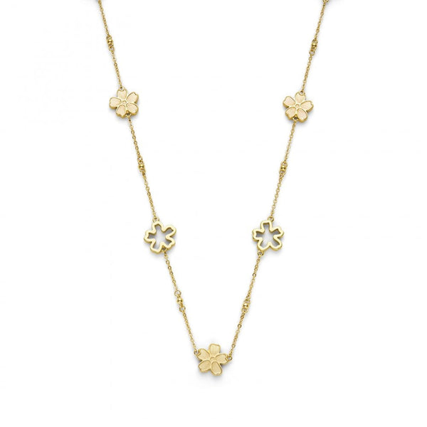 Olivia Burton Ladies Forget Me Not Gold Tone Flower Necklace