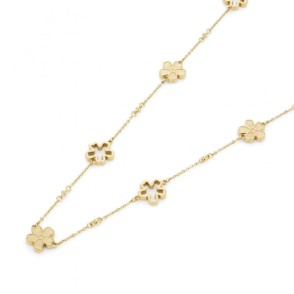 Olivia Burton Ladies Forget Me Not Gold Tone Flower Necklace
