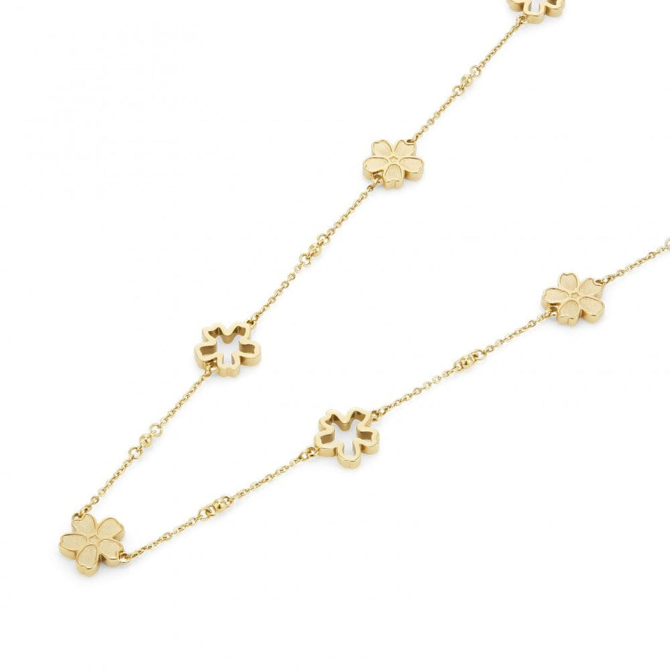 Olivia Burton Ladies Forget Me Not Gold Tone Flower Necklace