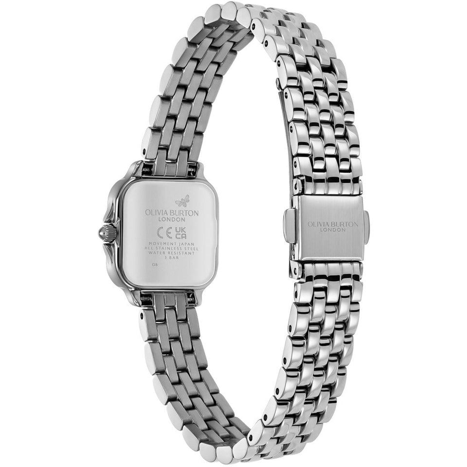Olivia Burton Ladies Grosvenor Mini 20mm Sage Green Dial Bracelet Watch