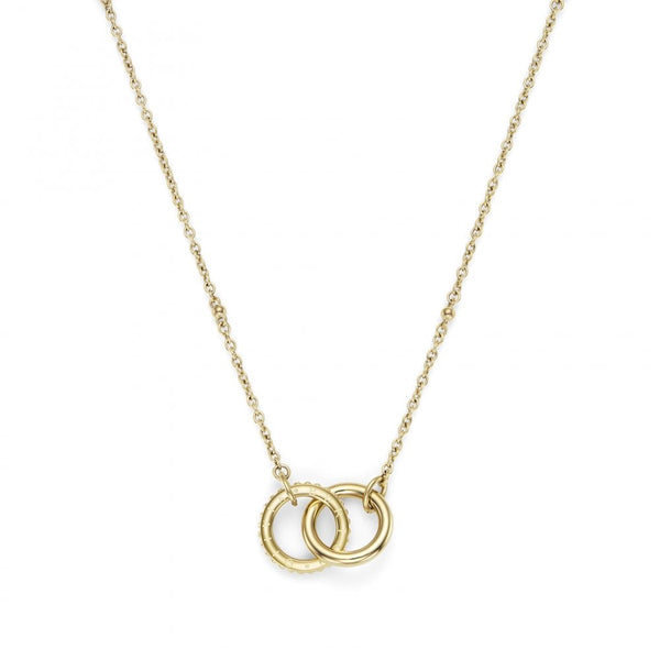 Olivia Burton Ladies Infinite Gold Plated Interlocking Amity Circle Necklace