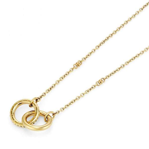 Olivia Burton Ladies Infinite Gold Plated Interlocking Amity Circle Necklace