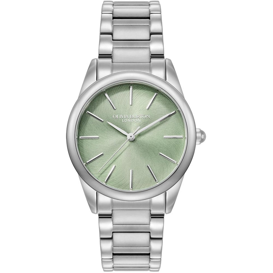 Olivia Burton Ladies Intensity 34mm Mint Green Dial Bracelet Watch