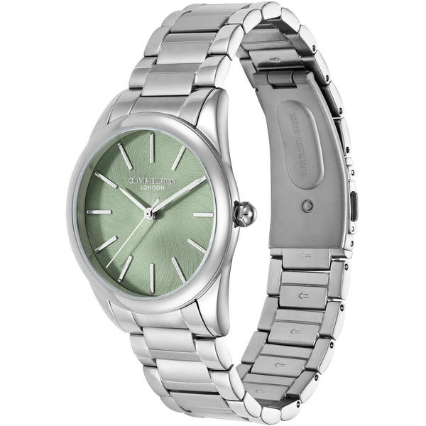 Olivia Burton Ladies Intensity 34mm Mint Green Dial Bracelet Watch