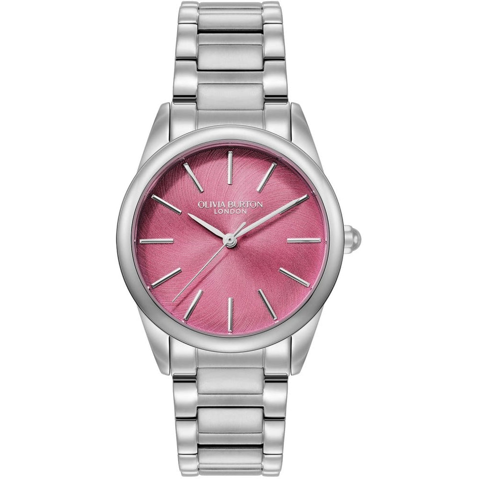 Olivia Burton Ladies Intensity 34mm Pink Crush Dial Bracelet Watch