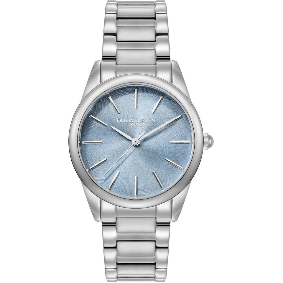 Olivia Burton Ladies Intensity 34mm Sky Blue Dial Bracelet Watch