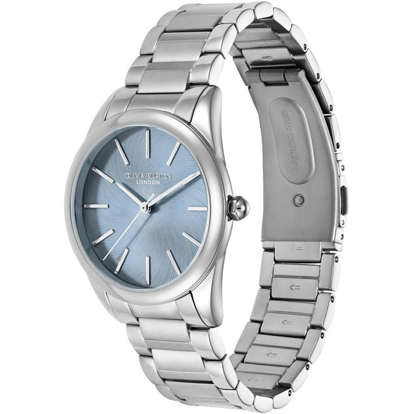 Olivia Burton Ladies Intensity 34mm Sky Blue Dial Bracelet Watch