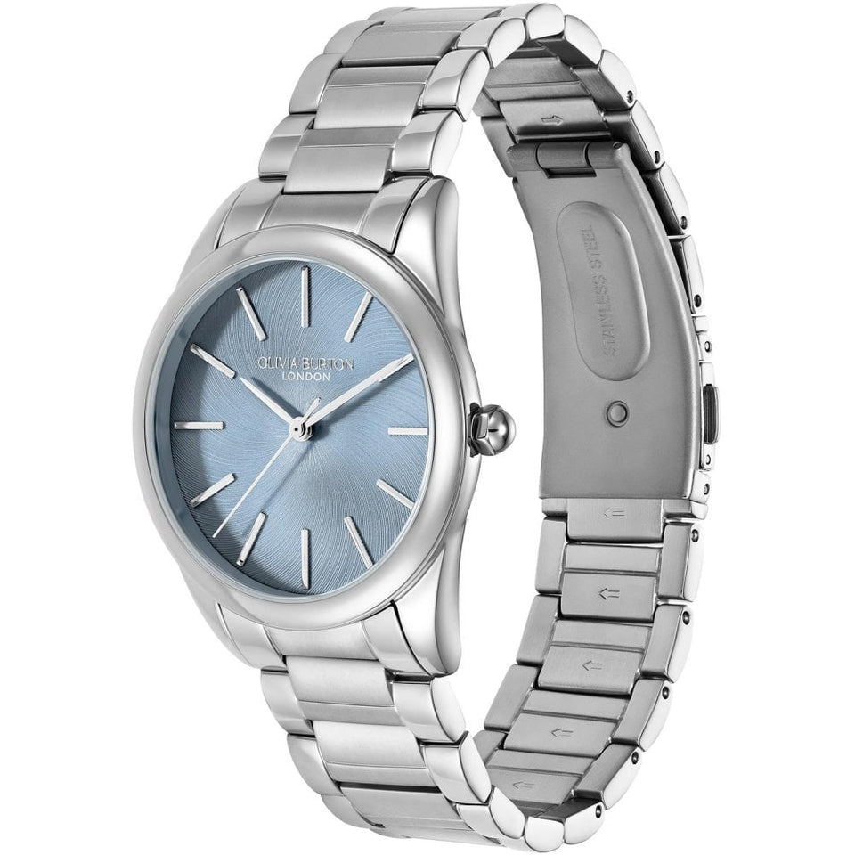 Olivia Burton Ladies Intensity 34mm Sky Blue Dial Bracelet Watch