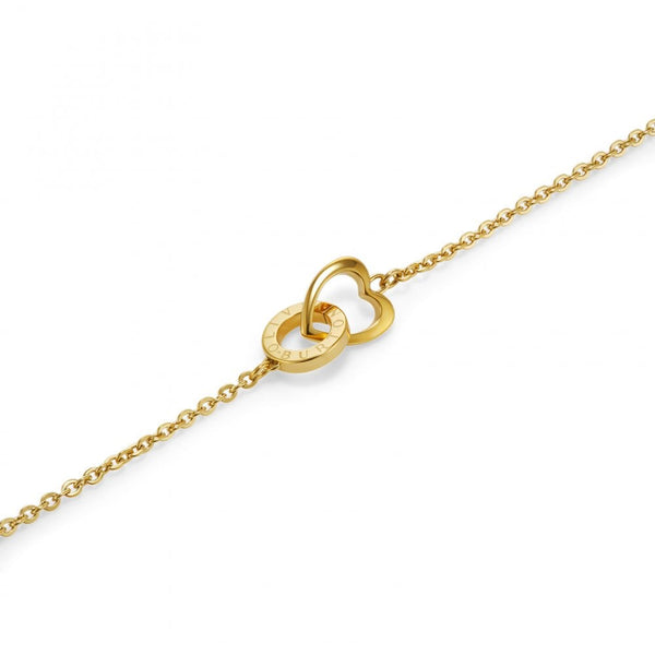 Olivia Burton Ladies Kindred Interlink Gold Tone Heart Bracelet