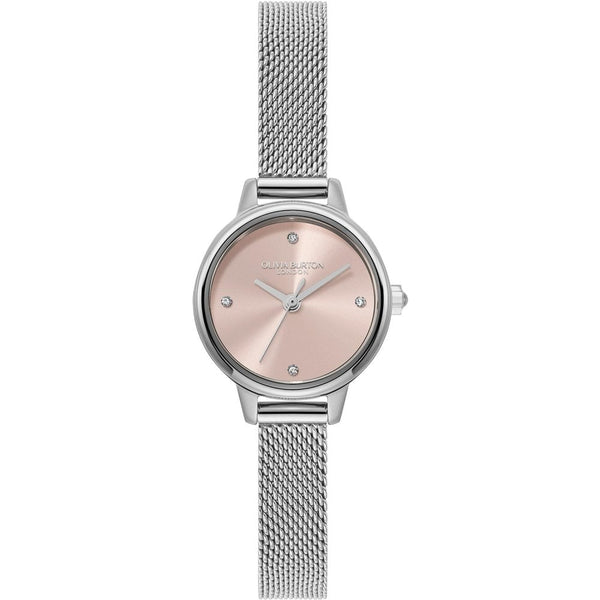 Olivia Burton Ladies Mini Classic 23mm Primrose Dial Mesh Bracelet Watch