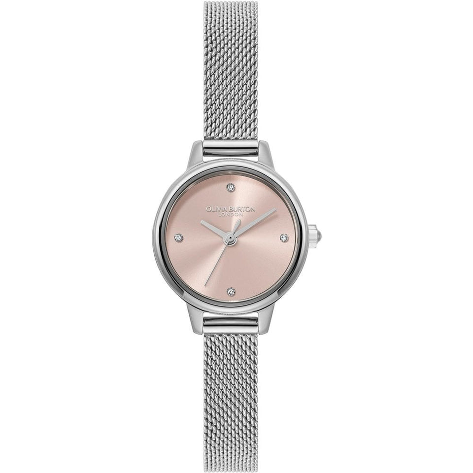 Olivia Burton Ladies Mini Classic 23mm Primrose Dial Mesh Bracelet Watch