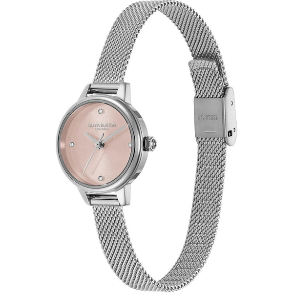 Olivia Burton Ladies Mini Classic 23mm Primrose Dial Mesh Bracelet Watch