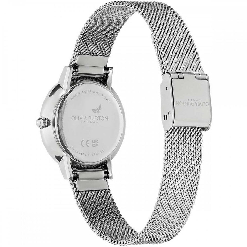 Olivia Burton Ladies Signature Bee Ultra Slim Mesh 28mm Watch