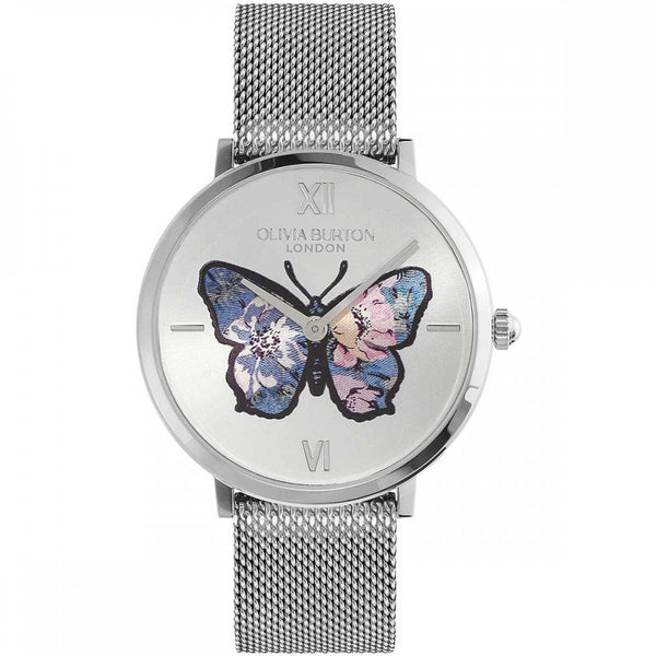 Olivia Burton Ladies Signature Butterfly 35mm Mesh Bracelet Watch