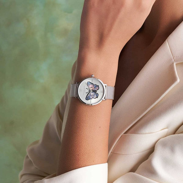 Olivia Burton Ladies Signature Butterfly 35mm Mesh Bracelet Watch
