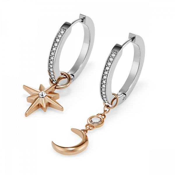 Olivia Burton Ladies Signature Celestial Moon & Star Two Tone Earrings