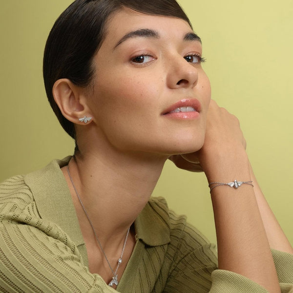 Olivia Burton Ladies Signature Honey Bee Double Bracelet