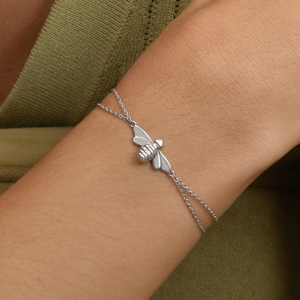 Olivia Burton Ladies Signature Honey Bee Double Bracelet