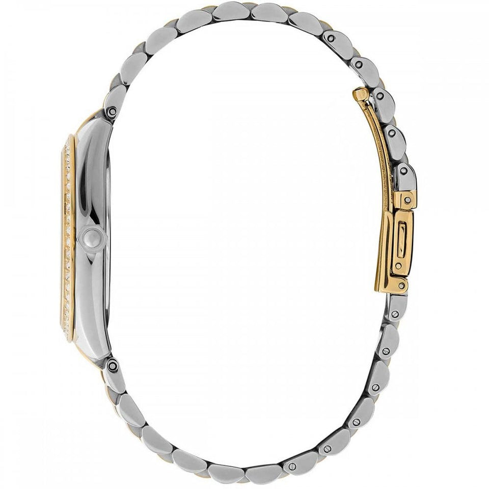 Olivia Burton Ladies Sports Luxe 34mm Forest Green Two Tone Watch