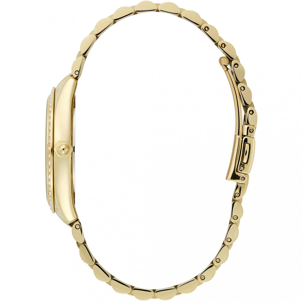 Olivia Burton Ladies Sports Luxe Cherry Dial Gold Plated Watch