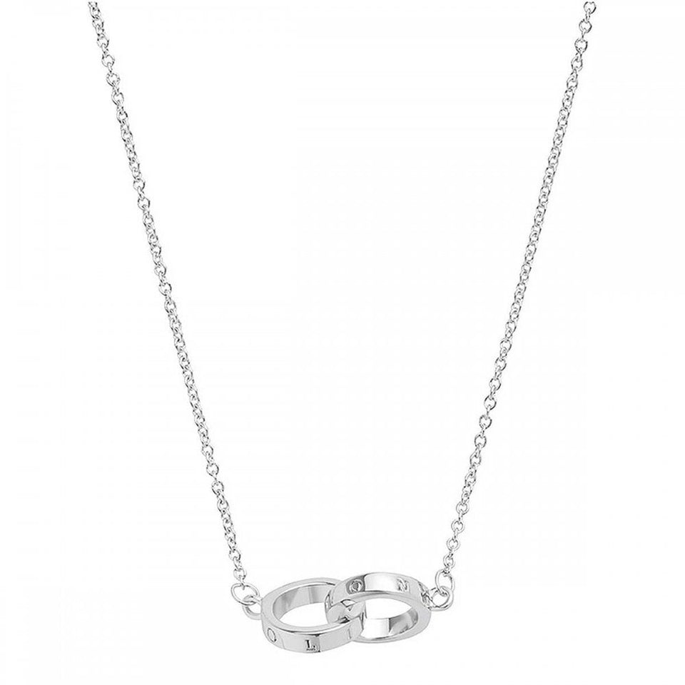 Olivia Burton Ladies Stone Set Interlocking Rings Necklace