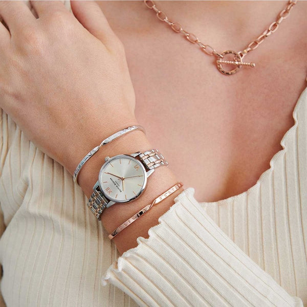 Olivia Burton Ladies The England 30mm Two Tone Bracelet Watch