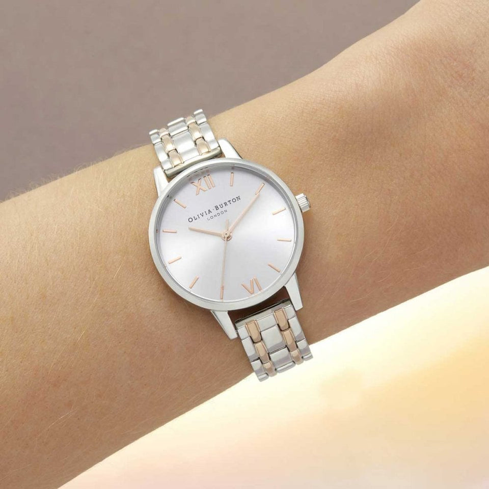 Olivia Burton Ladies The England 30mm Two Tone Bracelet Watch
