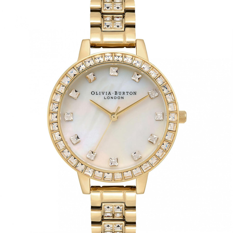 Olivia Burton Ladies Treaure Mother Of Pearl Stone Set Watch