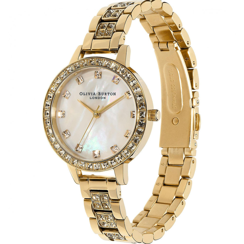 Olivia Burton Ladies Treaure Mother Of Pearl Stone Set Watch