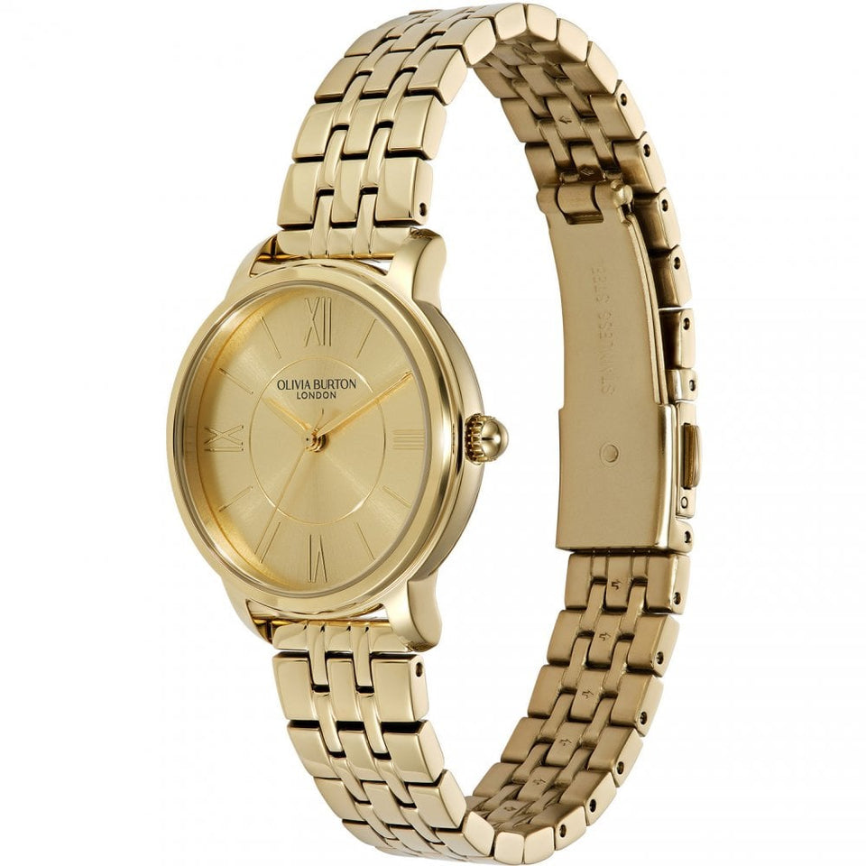 Olivia Burton Ladies Westbourne 30mm Gold Tone Bracelet Watch