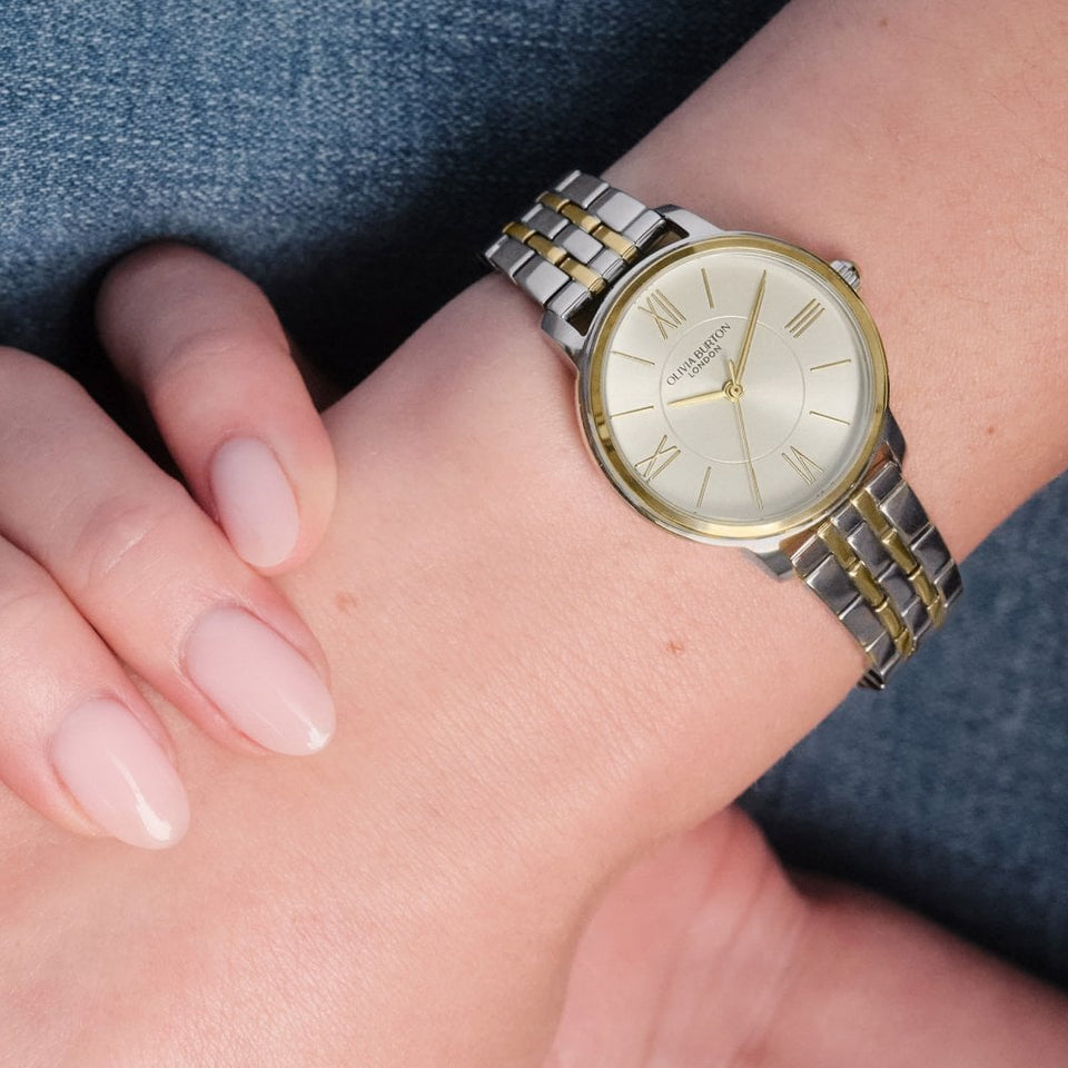Olivia Burton Ladies Westbourne 30mm Two Tone Bracelet Watch