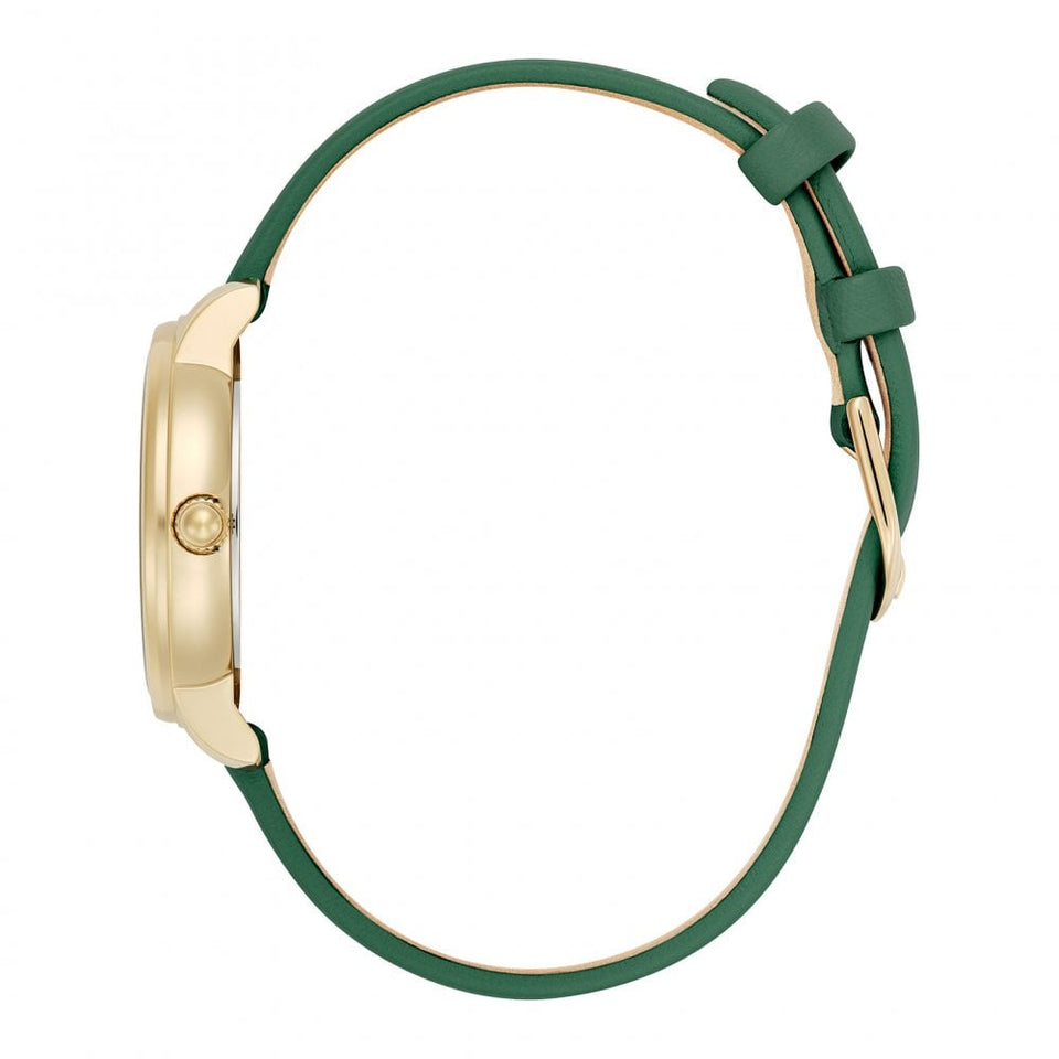 Olivia Burton Ladies Westbourne Green Dial Leather Strap Watch