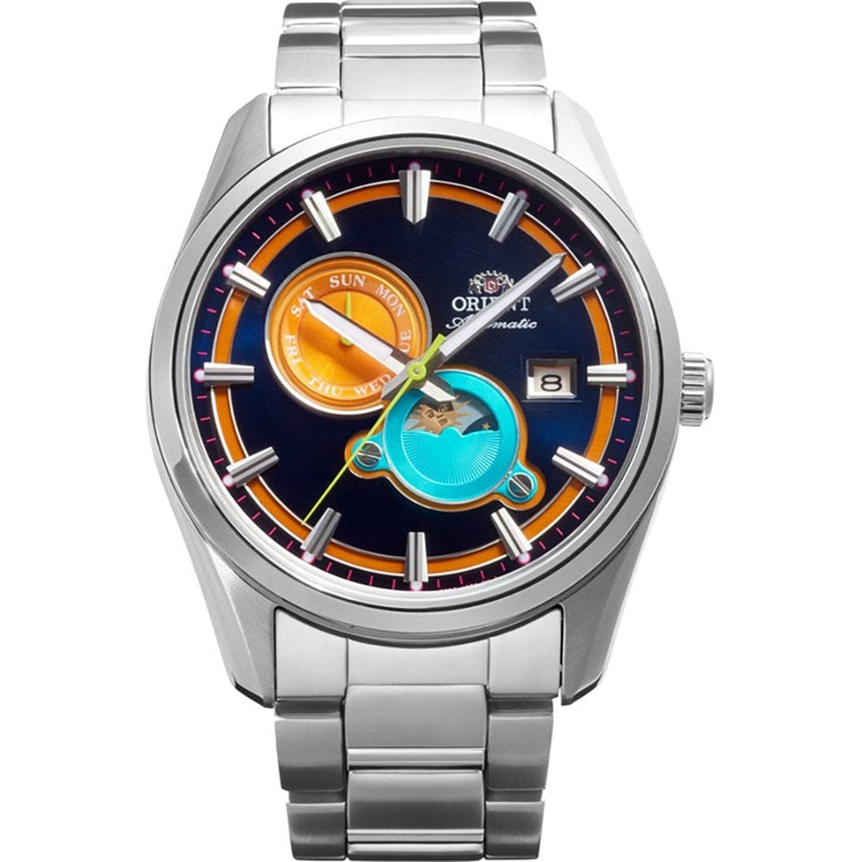 Orient Limited Stretto Sun & Moon 41.5mm Bracelet Watch