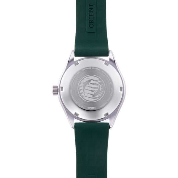 Orient Mako 39.9mm Green Dial Rubber Strap Watch
