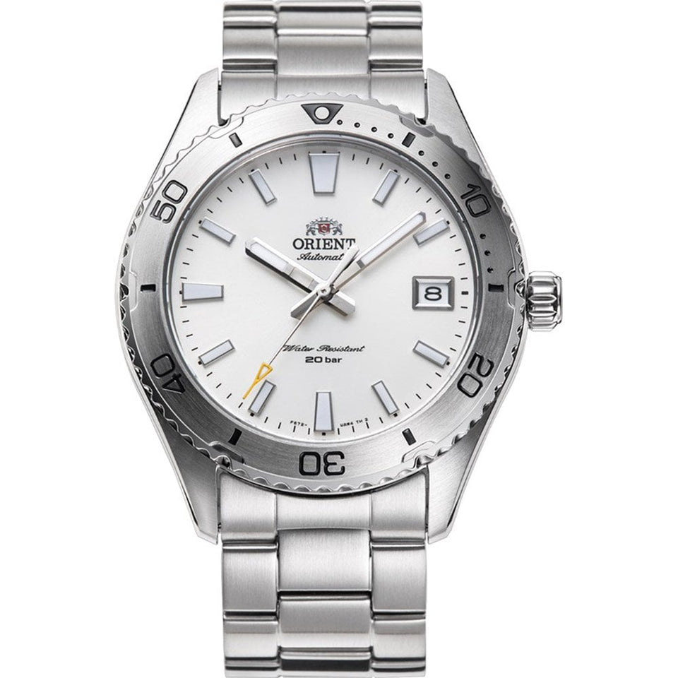 Orient Mako 40 White Dial 39.9mm Automatic Bracelet Watch