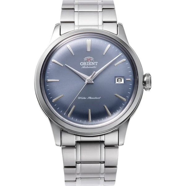 Orient Men’s Bambino 38mm Blue Dial Steel Bracelet Watch