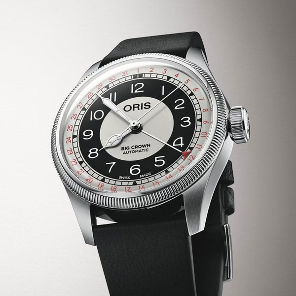 ORIS Big Crown Bullseye 38mm Cervo Volante Strap Watch
