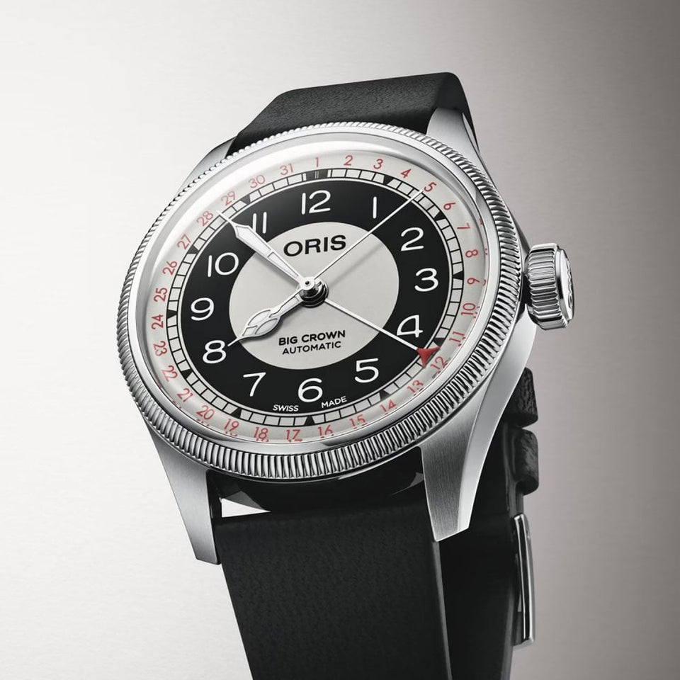 ORIS Big Crown Bullseye 38mm Cervo Volante Strap Watch