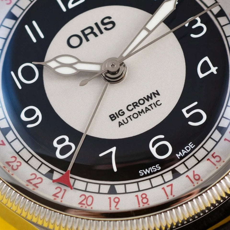 ORIS Big Crown Bullseye 38mm Cervo Volante Strap Watch