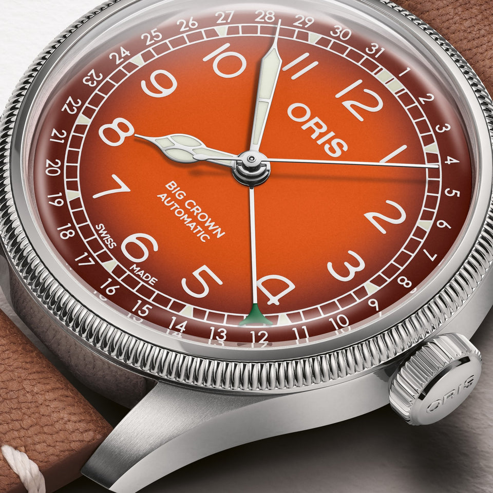 ORIS Big Crown Pointer Date x Cervo Volante Burnt Orange Watch