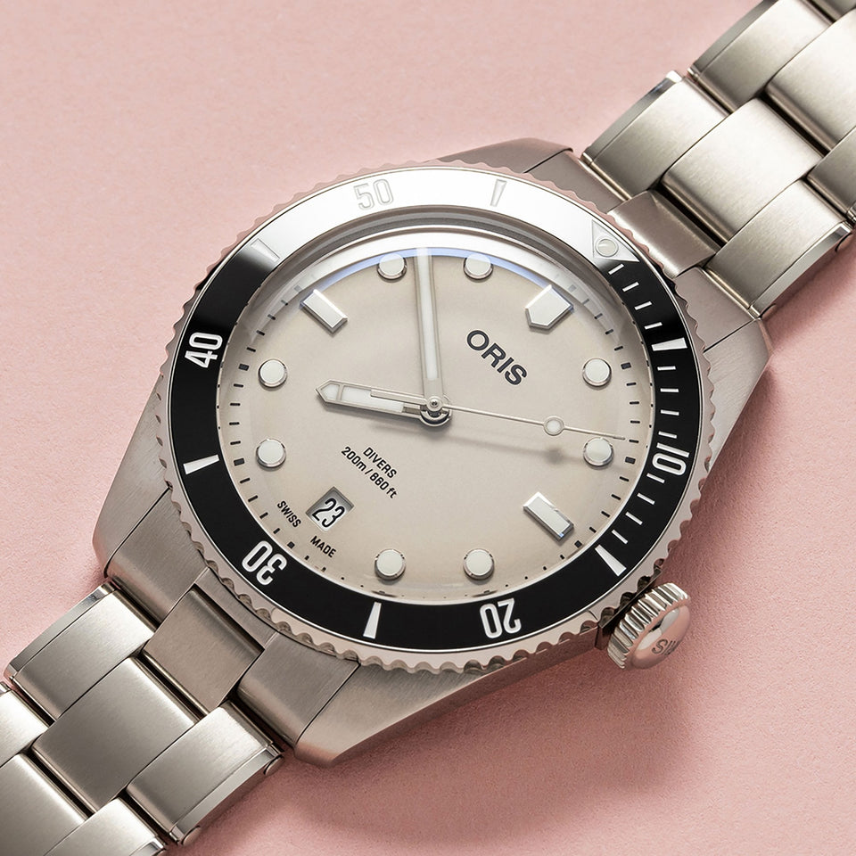 ORIS Divers Sixty-Five Beige Dial 39mm Watch