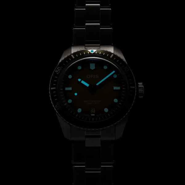 ORIS Men's 40mm Green Dial Divers Sixty-Five Watch