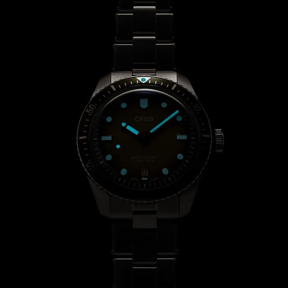 ORIS Men's 40mm Green Dial Divers Sixty-Five Watch