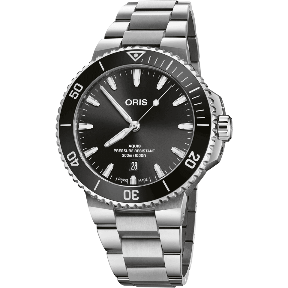 ORIS Men's Aquis Date Anthracite Dial 41.5mm Automatic Watch