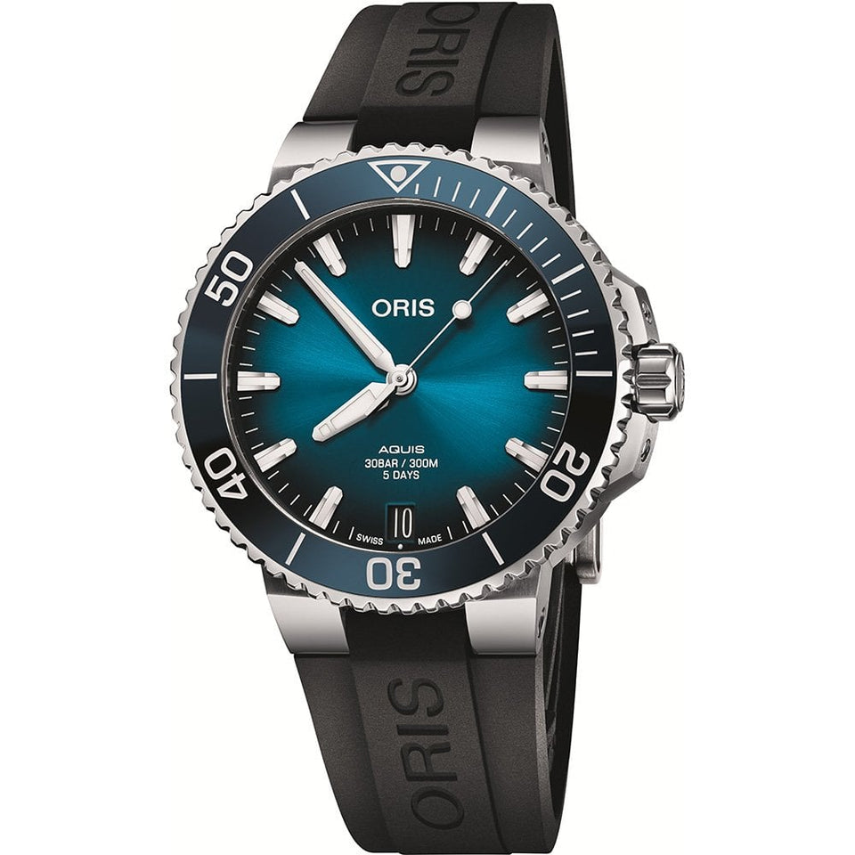 ORIS Men's Aquis Date Blue Dial Caliber 400 5 Day Automatic Watch