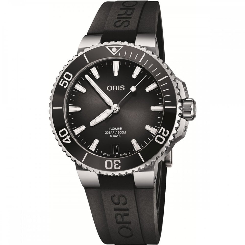 ORIS Men's Aquis Date Grey Dial Caliber 400 5 Day Automatic Watch