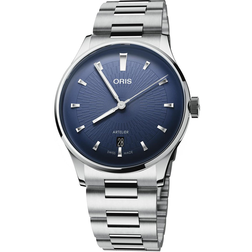 ORIS Men's ARTELIER 38mm Urban Dress Blue Dial Watch