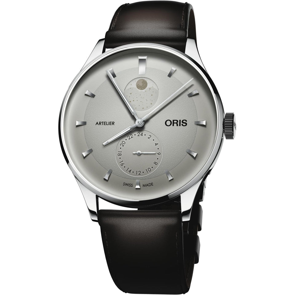 ORIS Men's ARTELIER COMPLICATION 40mm Ivory Dial Watch