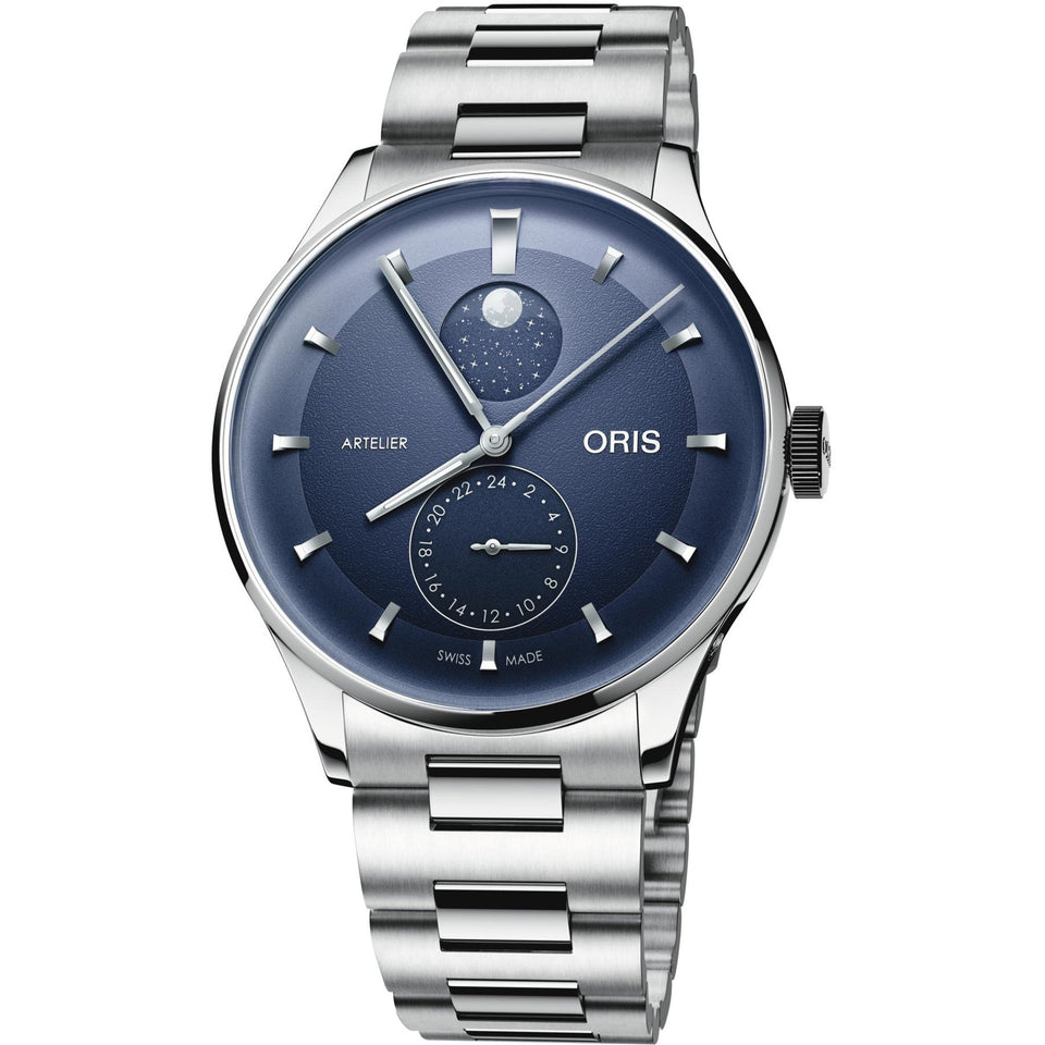 ORIS Men's ARTELIER COMPLICATION Midnight Blue Dial 40mm Watch