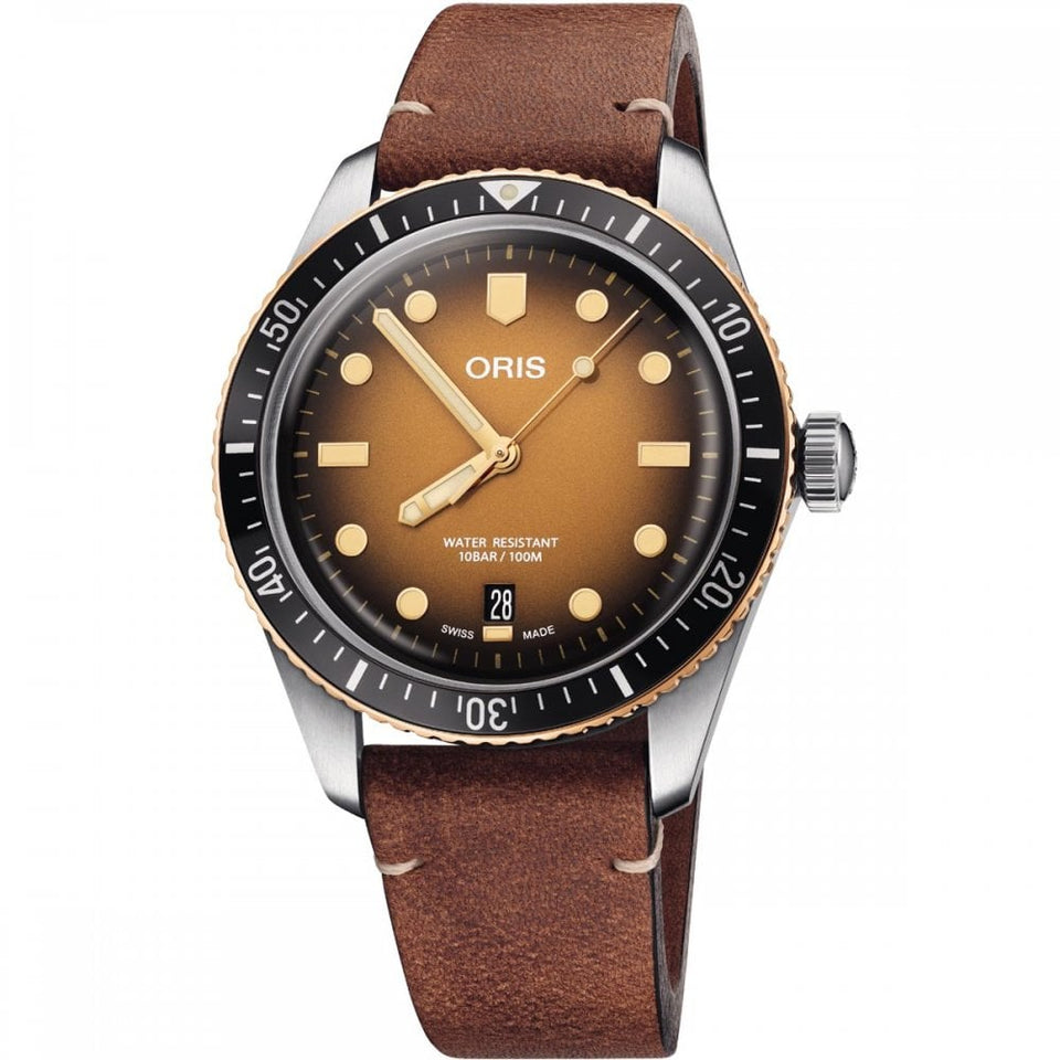 ORIS Men's Divers Sixty-Five 40mm Steel, Bronze Watch